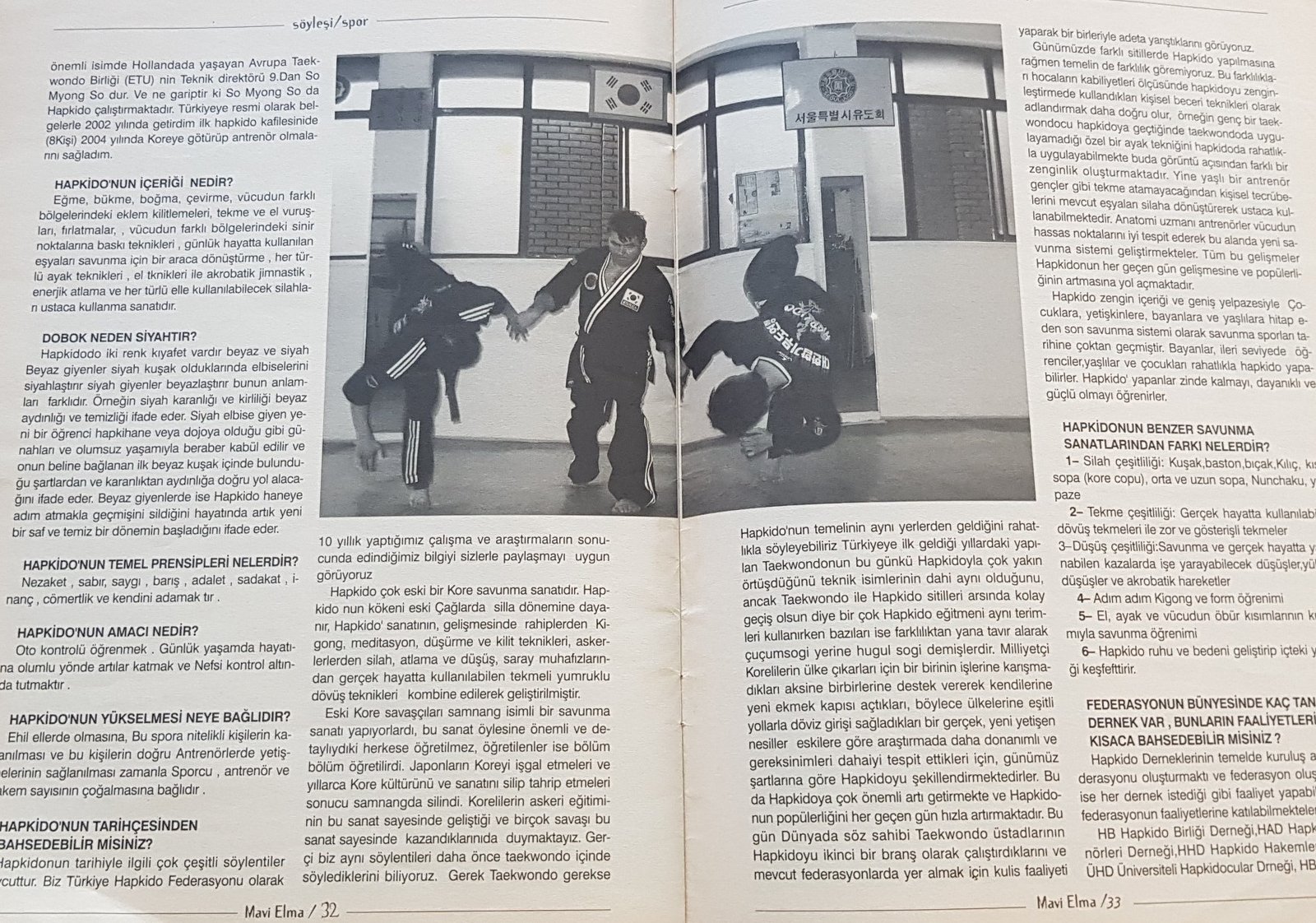 Hapkido Dergi Kupürü